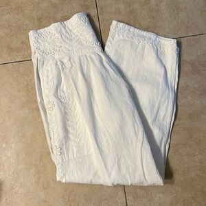 WHITE BOHO PANTS